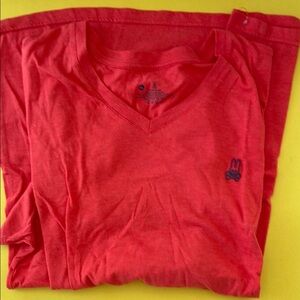Lacoste Red V-Neck T-Shirt